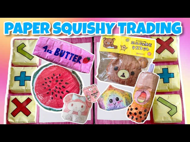Paper Squishy Trading W/ My SISTER!