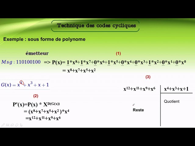 Chapitre 3 : 5-Détection d'erreurs (2/2)