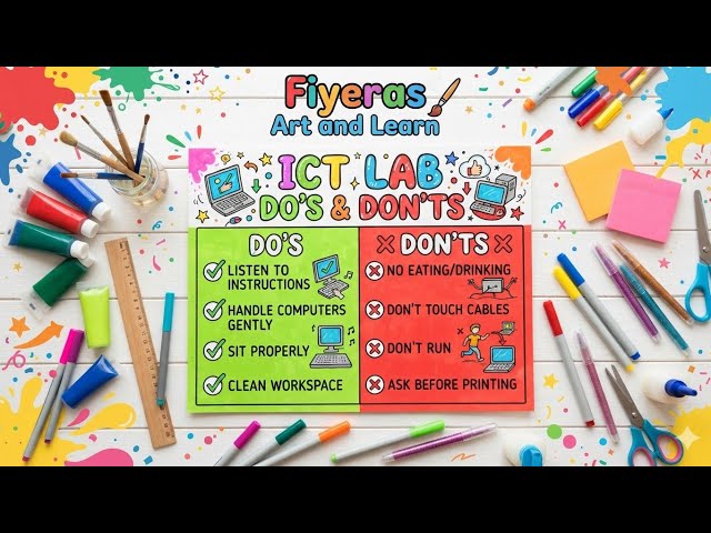 💻 ICT Lab Do’s and Don’ts | Computer Lab Rules | School Project
