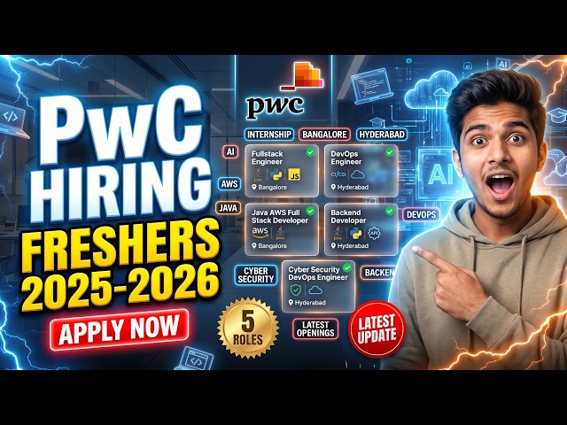 PwC Software Engineer Hiring 2026 | Multiple Tech Roles | Apply Now