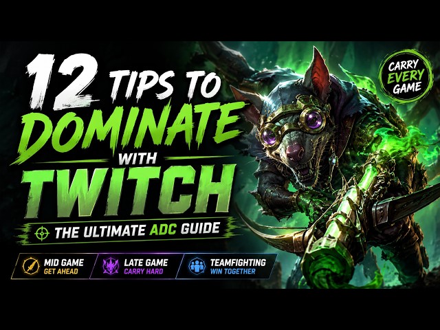Dominate Your Games as Twitch | ADC Twitch Tips for Mid-Late Game and Teamfighting