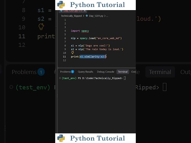 Measuring Text Similarity With Spacy | Python Tutorial