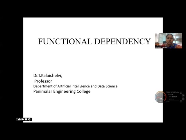 Functional Dependency in Database Management Systems (DBMS). By DR T KALAICHELVI