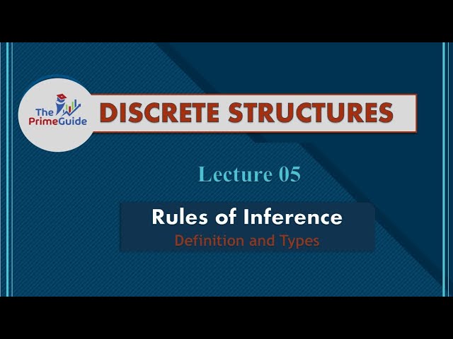 Rules of Inferences Explained | Definition and its Types | Discrete Structures | The PrimeGuide