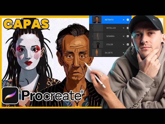 How to use layers in Procreate to draw characters