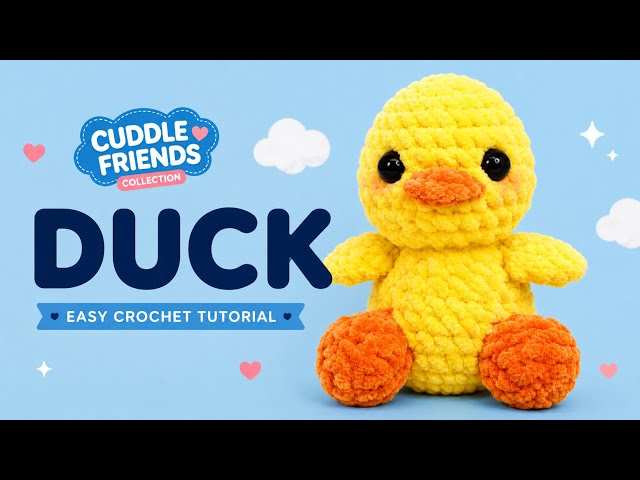 Easy Crochet Duck Tutorial 🦆 | Beginner-Friendly Amigurumi