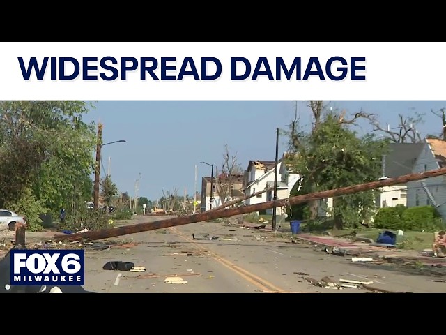 Wisconsin storm damage, Menasha hit hard | FOX6 News Milwaukee