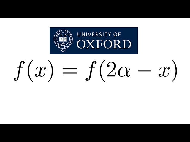 Oxford MAT: What's so special about this function?
