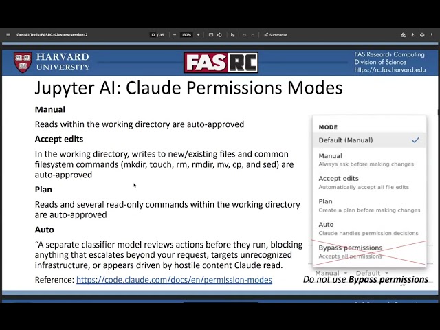 Launching GenAI Tools on FASRC Clusters - Session 2