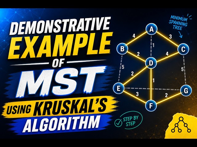 MST using Kruskal's Algorithm Part -  2