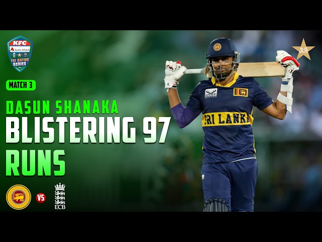Shanaka Falls Just 3 Runs Short Of A Century 💔| Sri Lanka v England | M 3 | ODI Tri-Series | MZS1K