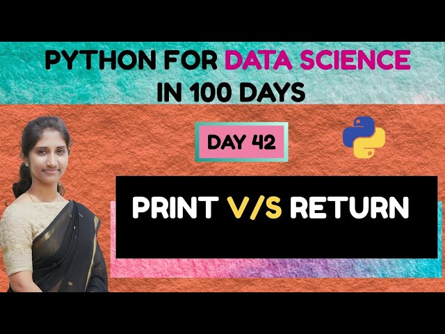 print vs return | Best Practice in Python Functions