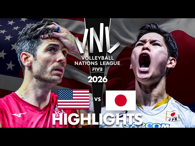 Japón 🇯🇵 vs EE. UU. 🇺🇸 | Resumen de la semifinal | VNL Masculina 2026