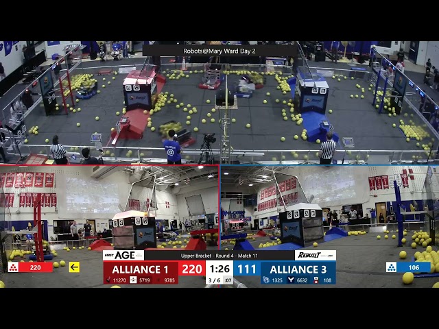 Match 11 (R4) - 2026 FRC Robots@Mary Ward Day 2