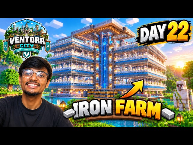 Live Day 22 make iron Farm VENTORA city | LIVE 🔴