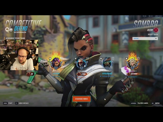 Classic Backline Terror SOMBRA Gameplay from FITZY Overwatch Season 2