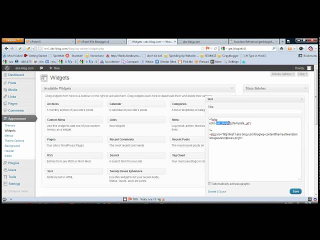 Using PHP in your blog