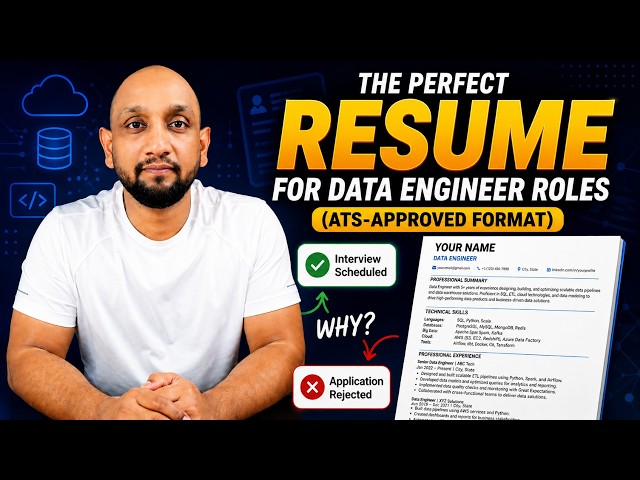 The Perfect Resume for Data Engineer Roles (ATS-Approved Format)