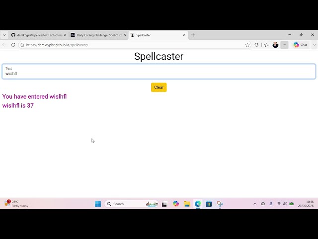 Spellcaster - HTML5/CSS3/JavaScript