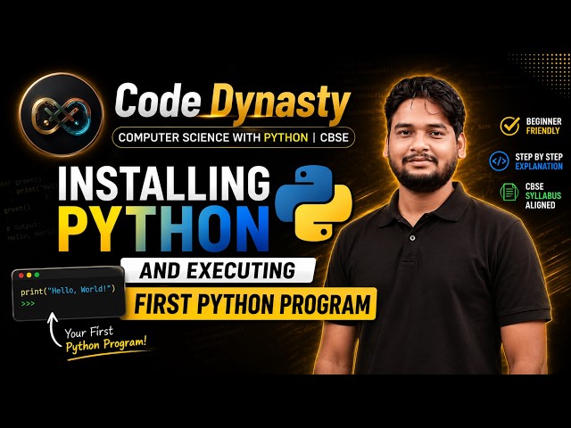 How to Install PYTHON 3.14 and Executing FIRST PYTHON PROGRAM | Python Full Course #python #tutorial