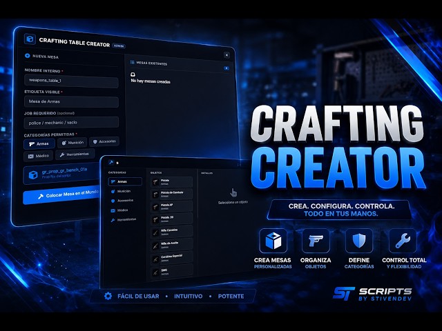 [FREE] Advanced Crafting System [ESX/QbCore/ QBox] | ST Scripts 