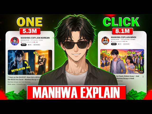 How I Make Manhwa Explained Videos That Get Millions of Views! 🔥