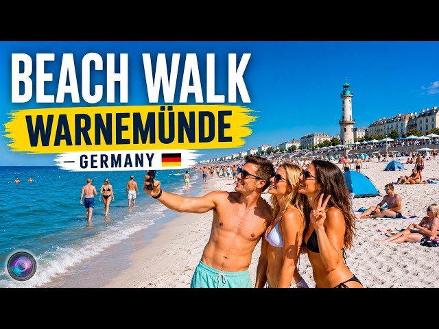 Warnemünde Beach Walk: Stunning 4K Walking Tour in Rostock, Germany