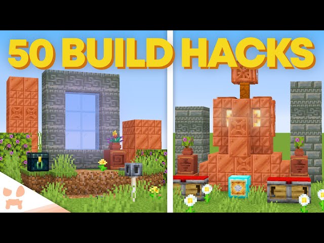 50 Minecraft 1.21 Build Hacks!