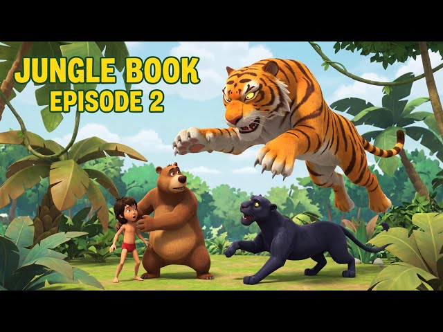 Jungle Book | Hindi Kahaniya | Mega Episode 3  | Animation Cartoon | Village life with Noor