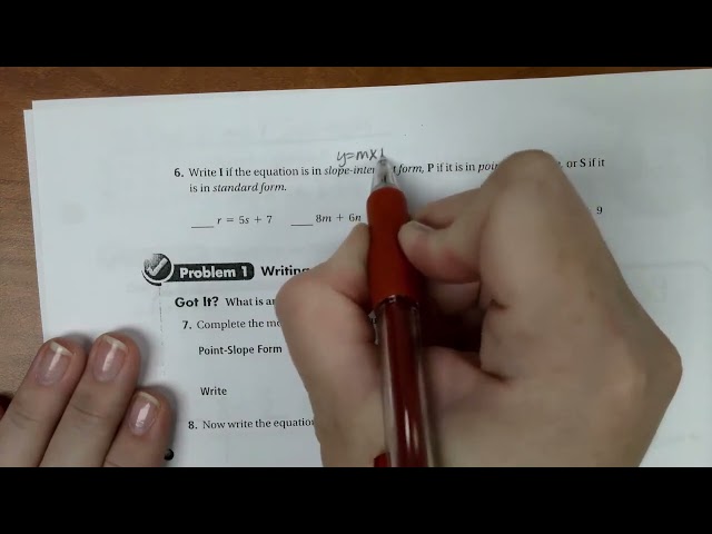 Algebra 2 Lecture over More about Linear Equations 2-4