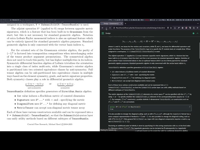 documenting Grassmann.jl 4 ~ chakravala programming julia - 016