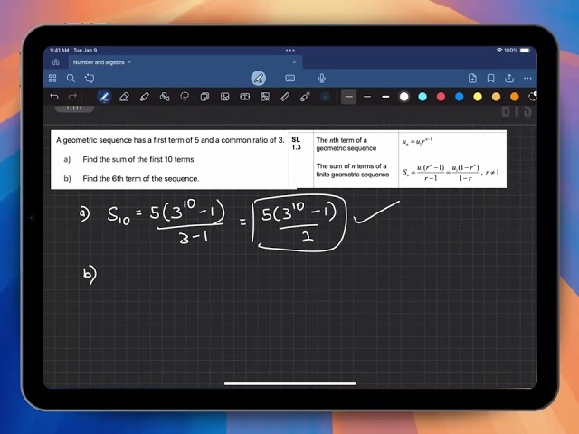 IB Math AA | Sequences and Series -  Simple Worked Question Explanation