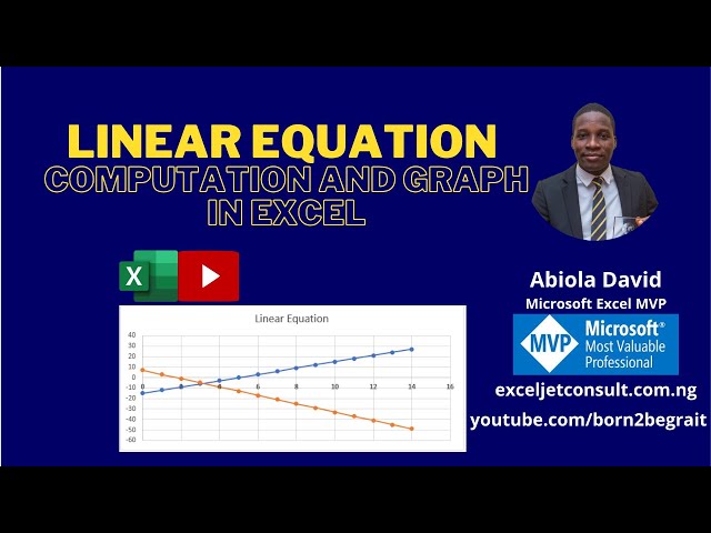 Linear Equation Computation and Graph in Excel