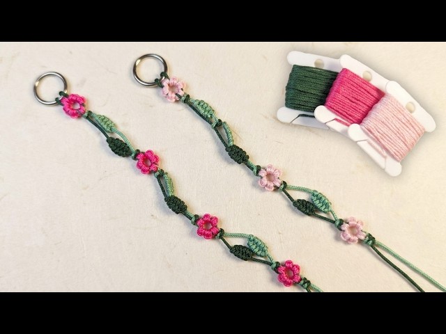 The Cutest DIY Flower Bracelet 🌸 | Macrame Tutorial for Beginners