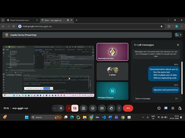 Python Selenium Parameterization