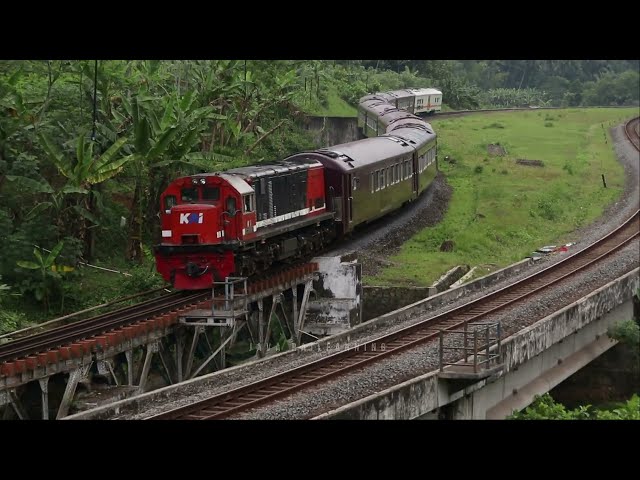 The RnB Locomotive and the Beautiful Curves of the Southern Line - Indonesian Railways