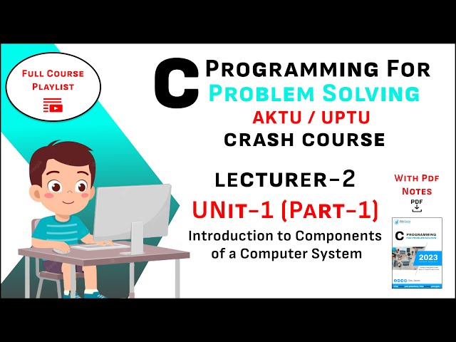 Unit-1 (Part-1) Programming For Problem Solving Course Playlist AKTU | C programming | C language