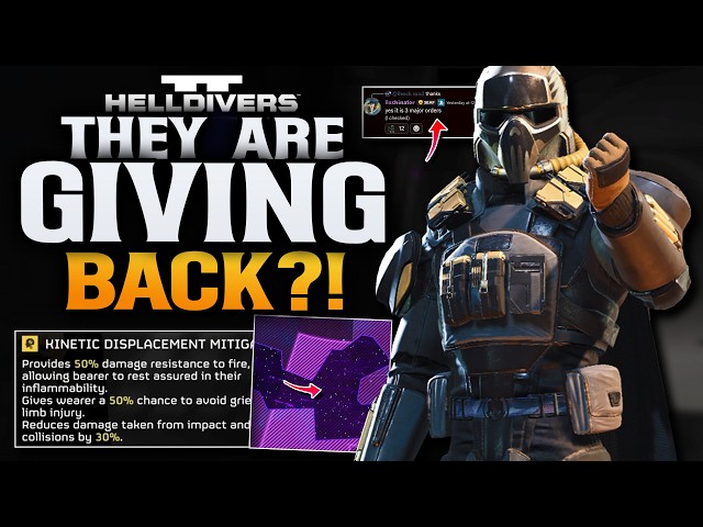 Helldivers 2 Devs Speak Respond! Dev Blogs & Armor Passive?!