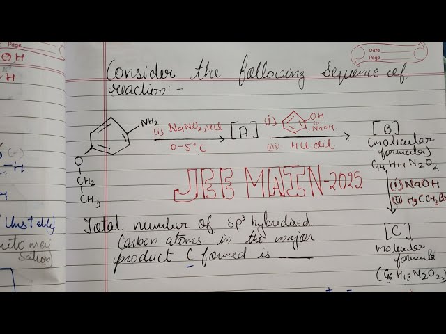 Consider the following sequence of reaction