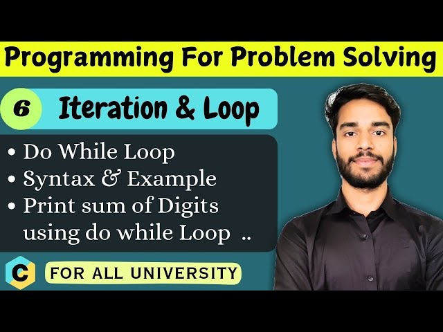 5.6 | do while Loop Example | Exit Controlled loop | iteration & loop | C Language