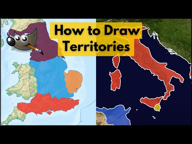 How to Draw Territories [Free Gimp Tutorial]