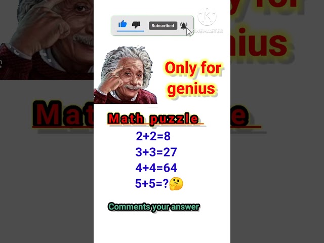 Math puzzle only for genius #math #upsc#pcs#mathpuzzle #mathmatics #shorts#trending #new#mathpuzzle