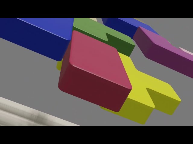 Tetris Animation 5 #cg #animation #3danimation #blender #blender #tetris #art #3dart #3d 