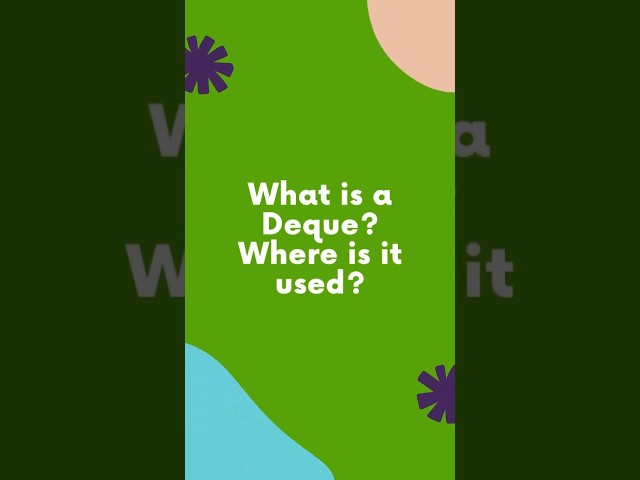 What is a Deque? 🤔 Uses & Java Example Explained! #shorts #Java #CodingTips #DataStructures