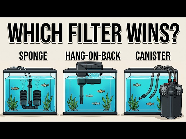Sponge Filter vs Hang-On-Back vs Canister — I Tested All Three For 30 Days