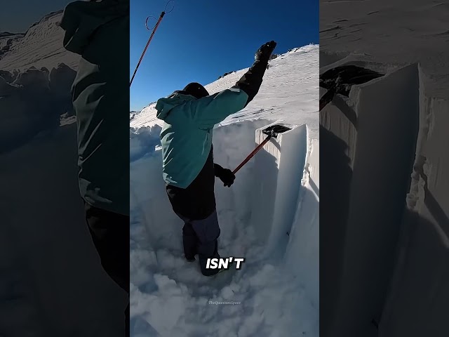 Why Do Climbers Hit the Snow Before Moving? ❄️😳#explorepage#viral#explorer#trending