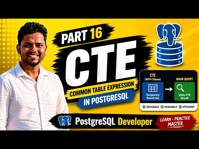 The SQL Trick Senior Developers Use Daily  | CTE Explained Simply in PostgreSQL