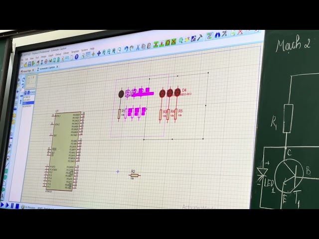Vi điều khiển 8051, bài toán điều khiển màn hình led
