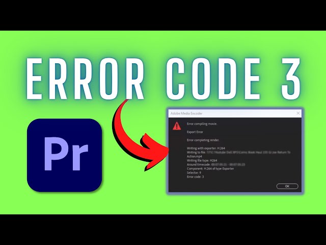 Error Code 3: Premiere Pro (Quick Fixes in 2025)