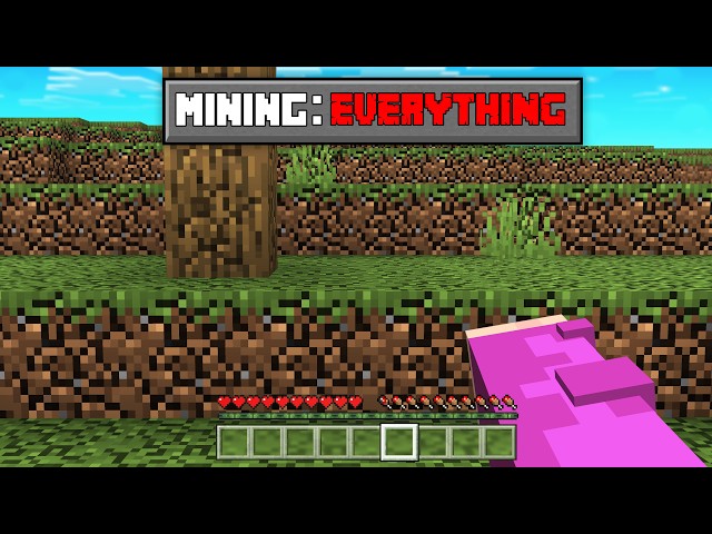 Can You Beat Minecraft If Breaking A Block Breaks EVERYTHING?